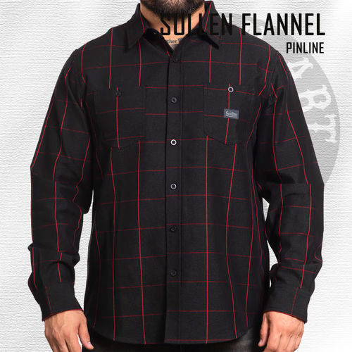 Sullen - Pinline Flannel - Black/Red