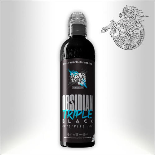 World Famous Ink Limitless 120ml - Obsidian Triple Black Outlining