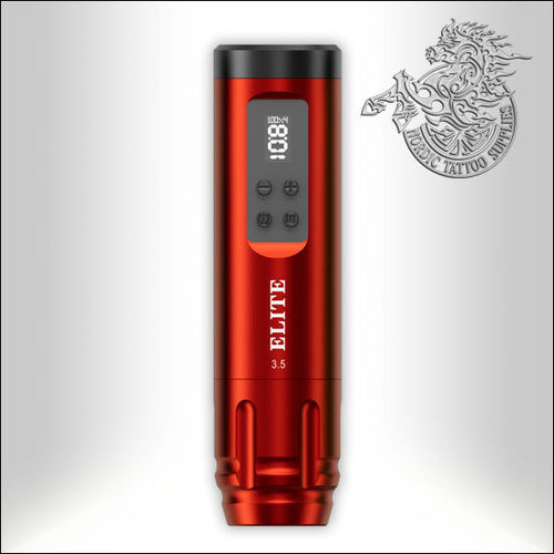 Elite Fly V3 Wireless Tattoo Pen - 3.5mm Stroke - Red