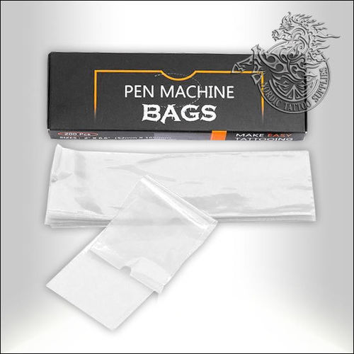 EZ Pen Machine Sleeves (52mm x 160mm) - 200pcs - Clear
