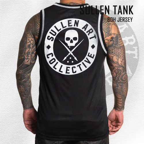 Sullen - BOH Jersey Tank - Black with White
