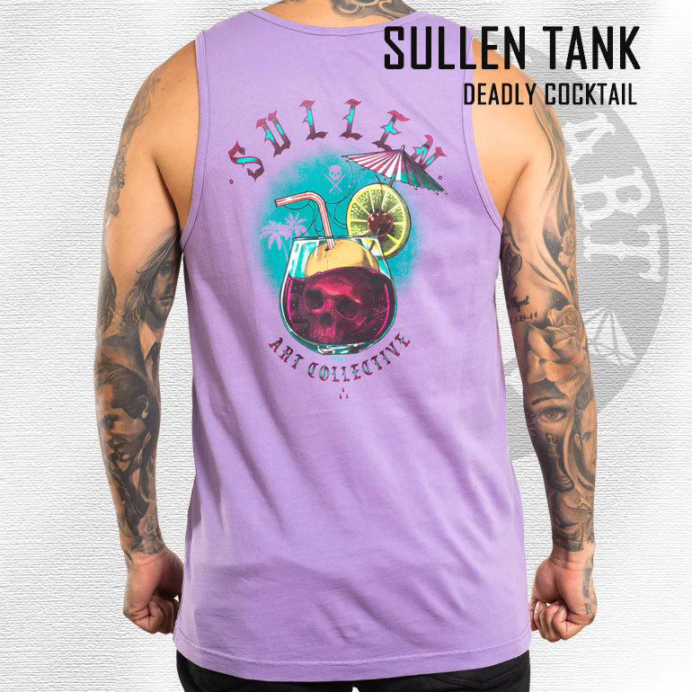 Sullen - Deadly Cocktail Premium Tank - Aster Purple - Nordic Tattoo ...