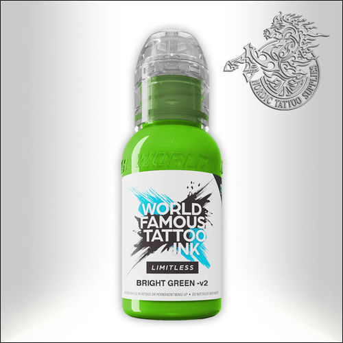 World Famous Ink Limitless 30ml - Bright Green V2