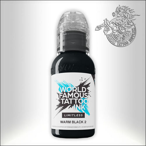 World Famous Ink Limitless 30ml Shades of Grey - Warm Black 2