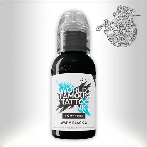 World Famous Ink Limitless 30ml Shades of Grey - Warm Black 3