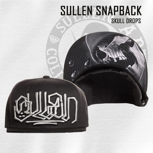 Sullen Snapback - Skull Drops - Charcoal Gray