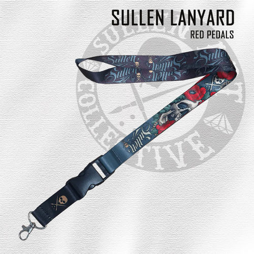 Sullen Red Pedals Lanyard