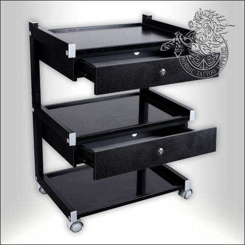 Kwadron Hummer - Mobile Table with 3 Shelves and 2 Drawers
