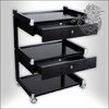 Kwadron Hummer - Mobile Table with 3 Shelves and 2 Drawers
