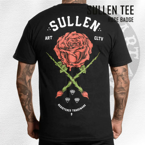 Sullen - Rose Badge Tee - Black
