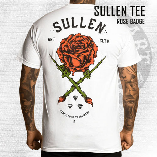Sullen - Rose Badge Tee - White