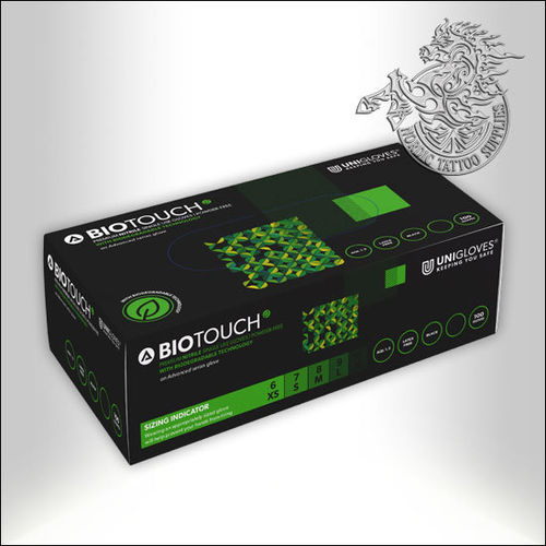 Unigloves BioTouch Black Nitrile - 100pcs